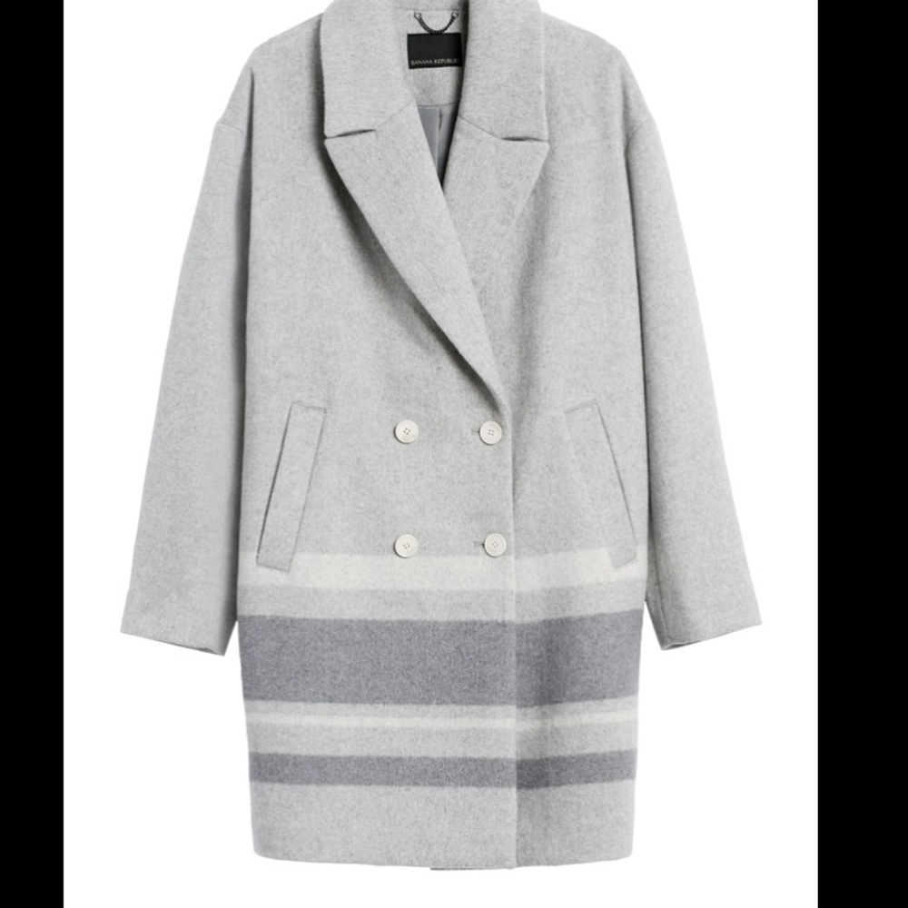 Banana republic oversized wool cocoon coat